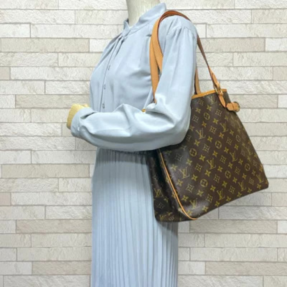Louis Vuitton Monogram Canvas Batignolles Bag Brown Vertical Shoulder